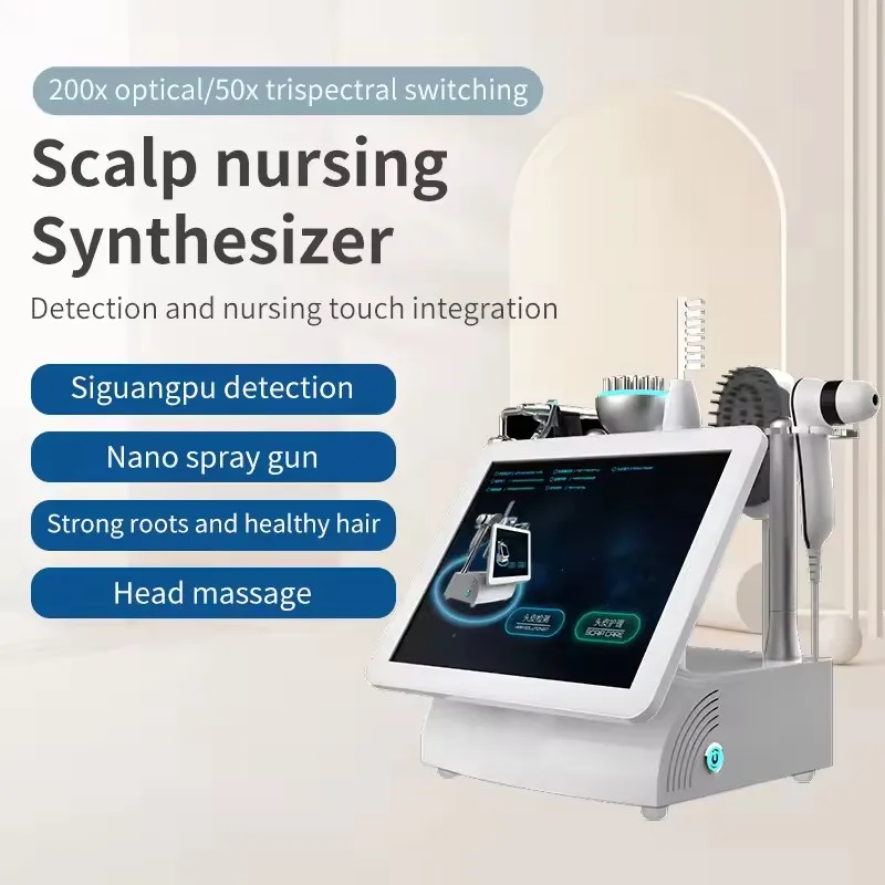 2026 New Arrivals Multifunctional 15 inch 5 In 1 High Frequency Hair Scalp Massage Device For Hair Spa