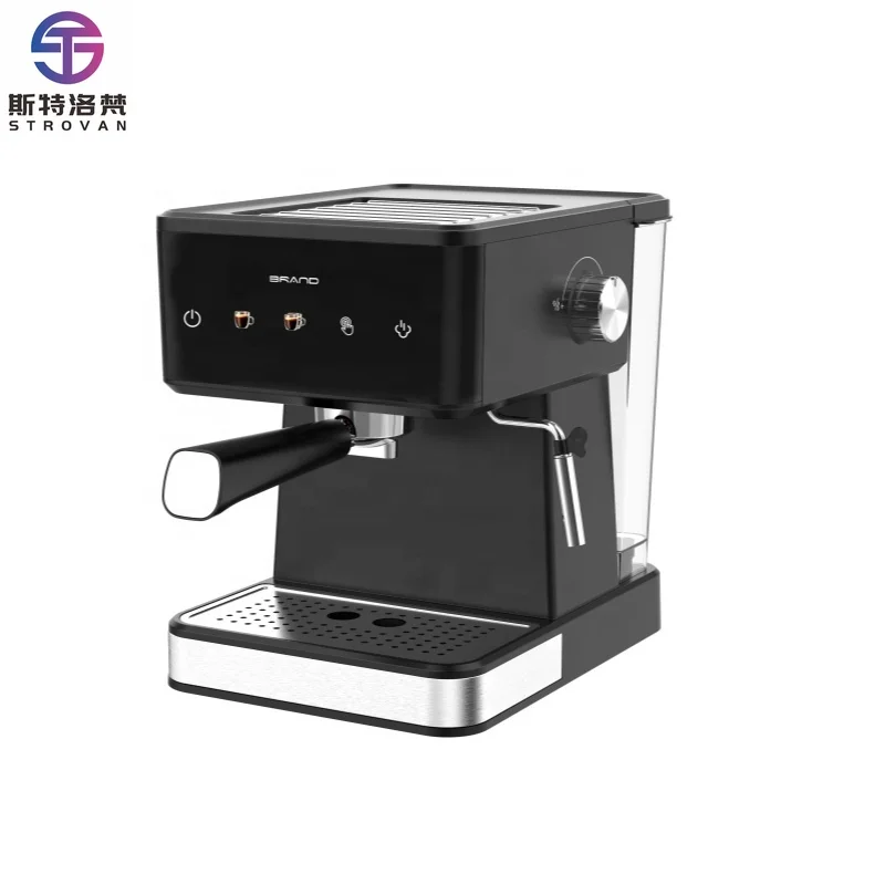 

STLF LCD Panel Semi-Automatic Espresso Machine 20 Bar Multifunctional Small Milk Foam Steam Electric EU UK Plastic