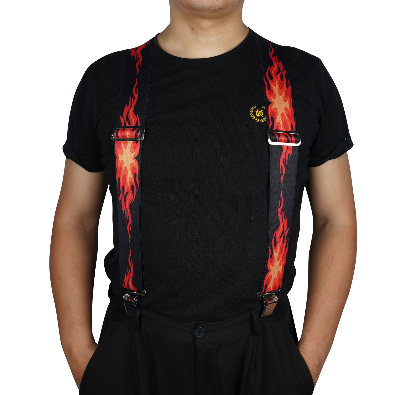 MELOTOUGH Suspensórios Masculinos Totalmente Elásticos 2 Polegadas de Largura X Voltar Suspensórios de Trabalho Pesados Suspensórios de Cinto de Ferramentas Homem Suspender