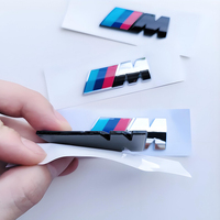 ABS Car M Logo Badge Stickers Fender Side Emblem Rear Trunk Decal For BMW M M3 M5 M6 X3 E46 E90 F30 G20 E36 E34 X6 G20 Accessory