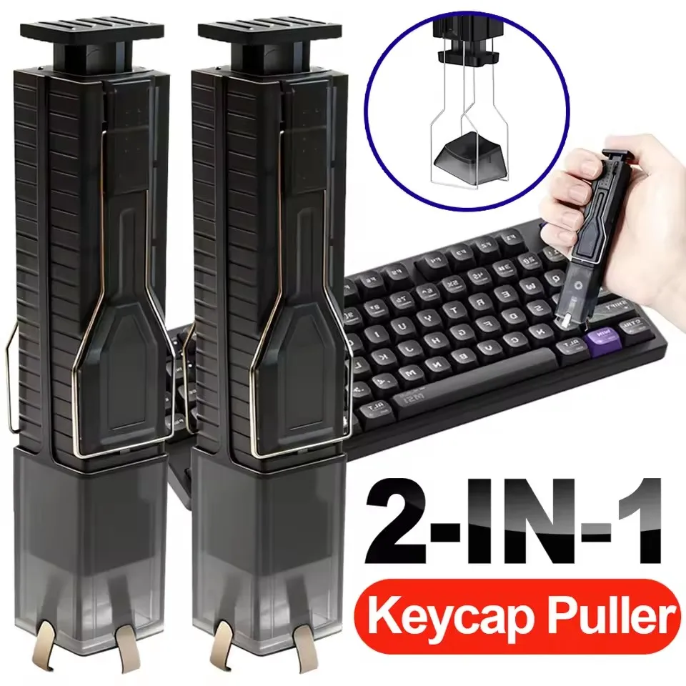 2-in-1 Keycap Removal Tool 4-Claw Grip Keycap Remover Switch Puller for Mechanical Keyboards Keycaps Replacement Kit Repair Tool