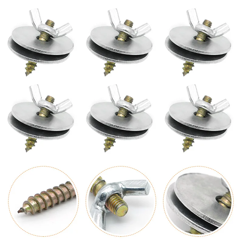 2/4/6/8pcs Bird Cage Screws Kit Nuts Perch Pet Hamster Bird Screws Gaskets Supplies Accessories Box Fixing Parrot Bolts