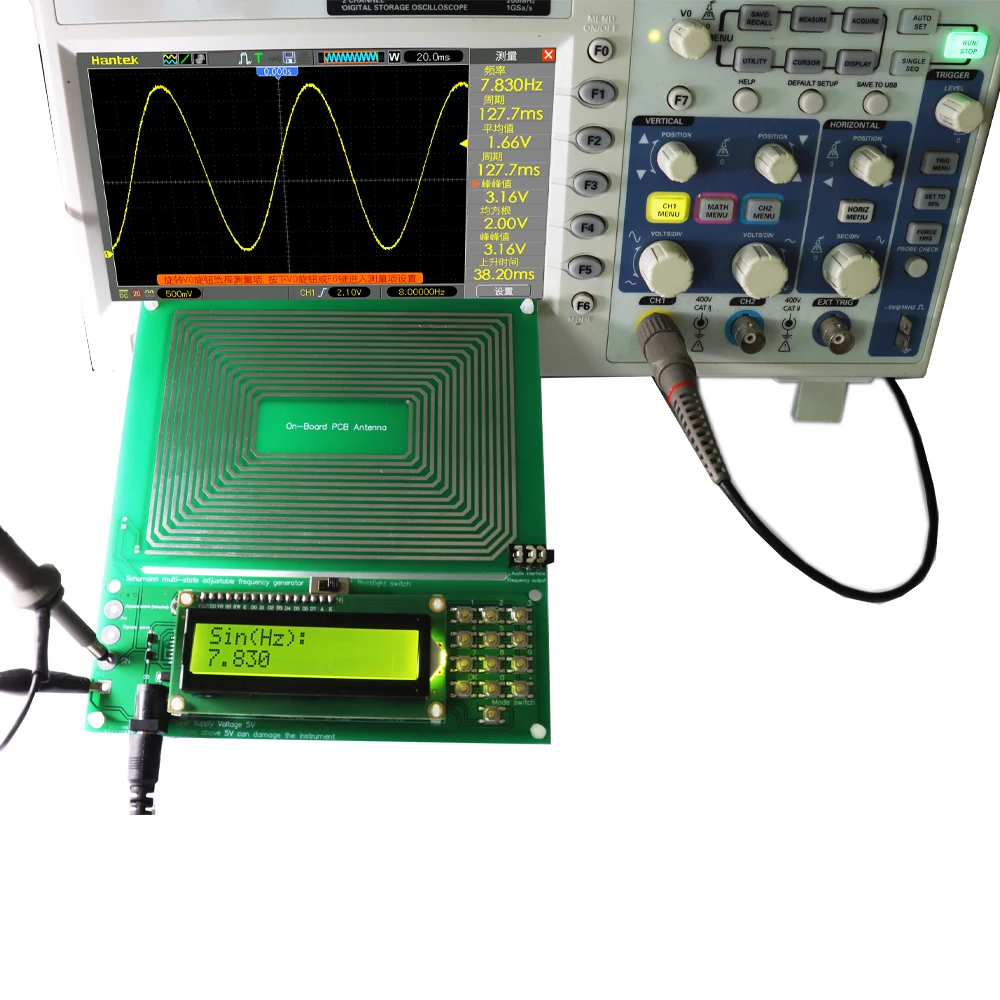 DC 5V Adjustable 0.001HZ-200KHz 7.83HZ Schumann Resonance Ultra-low Frequency Pulse wave Generator Audio Resonator Sine Wave