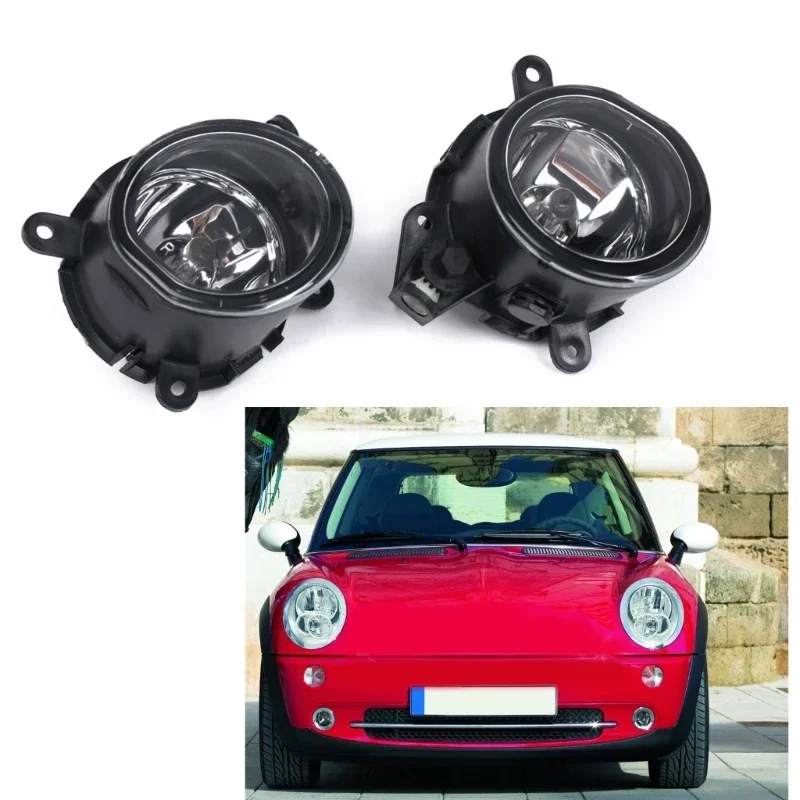 Left/Right Side Fog Light for R52 R53 63176925049 63176911721 63171477670 Replacement Front Fog Lamp Clear Lens