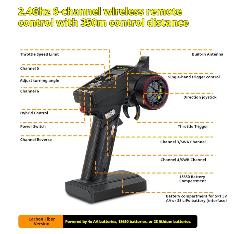 รถยนต์บังคับวิทยุ Rarello Omnipotent Terminator V2 ขนาด 1/10 ขับเคลื่อนสี่ล้อแบบไร้แปรงถ่าน สำหรับขับขี่ออฟโรด ปีนป่าย ของเล่นรถบังคับวิทยุ