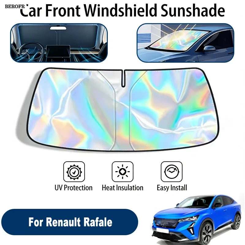 Windshield Sun Shade For Renault Rafale Foldable UV Reflective Front Window Sun Protection Cover Accessories