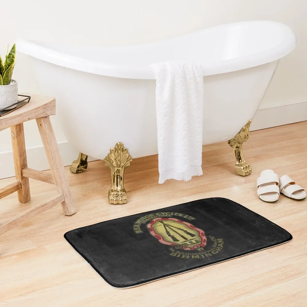 

BSA Motorcycles Logo 4 Bath Mat Bathroom Utensils Things For Bathroom Living Room Rug Bathroom Accessories Sets Luxury Mat