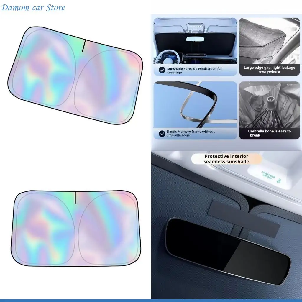 A2UC Sunshade Cover Car Windshield Sun Shade Protectors Front Windscreen Cover