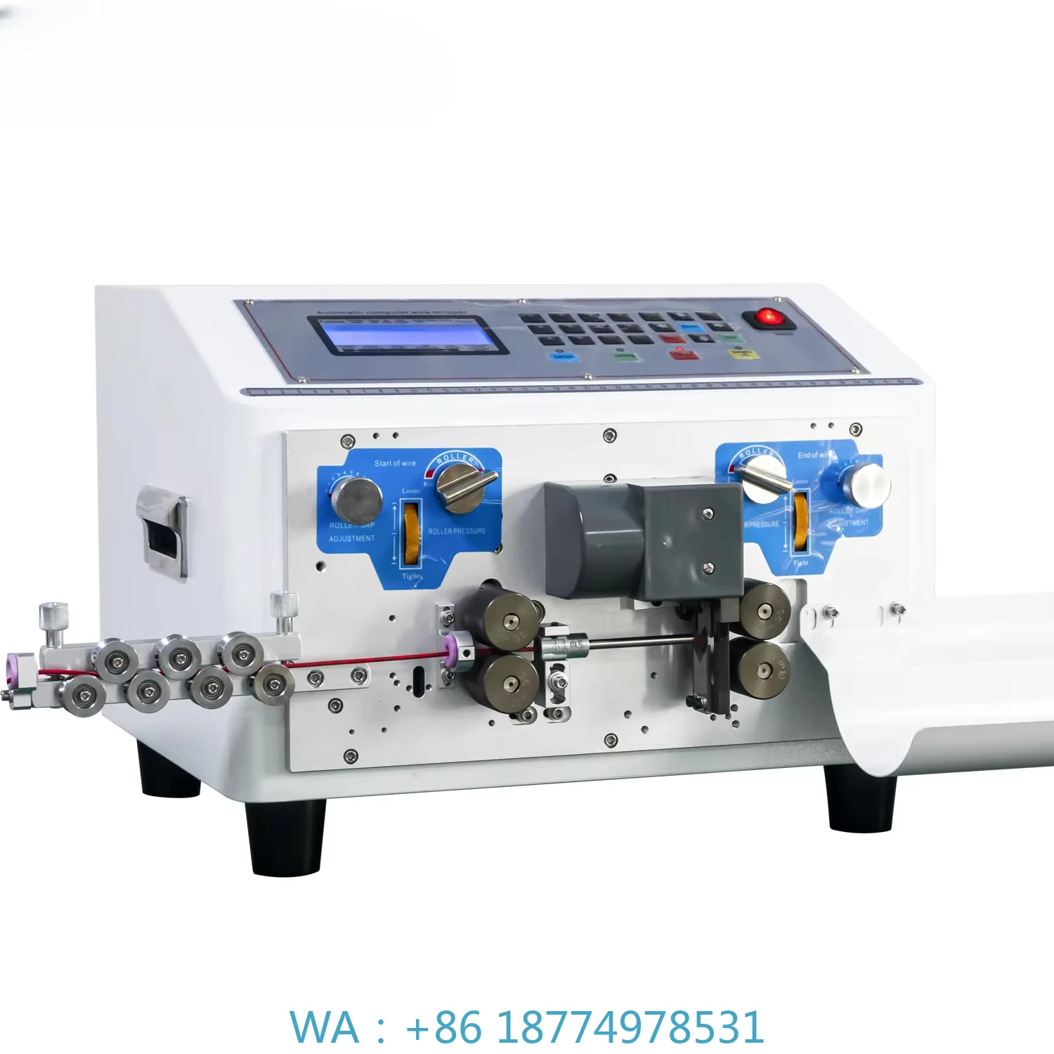 Máquina peladora para pelar 2 cables y cortar juntas Corte automático de cables eléctricos y