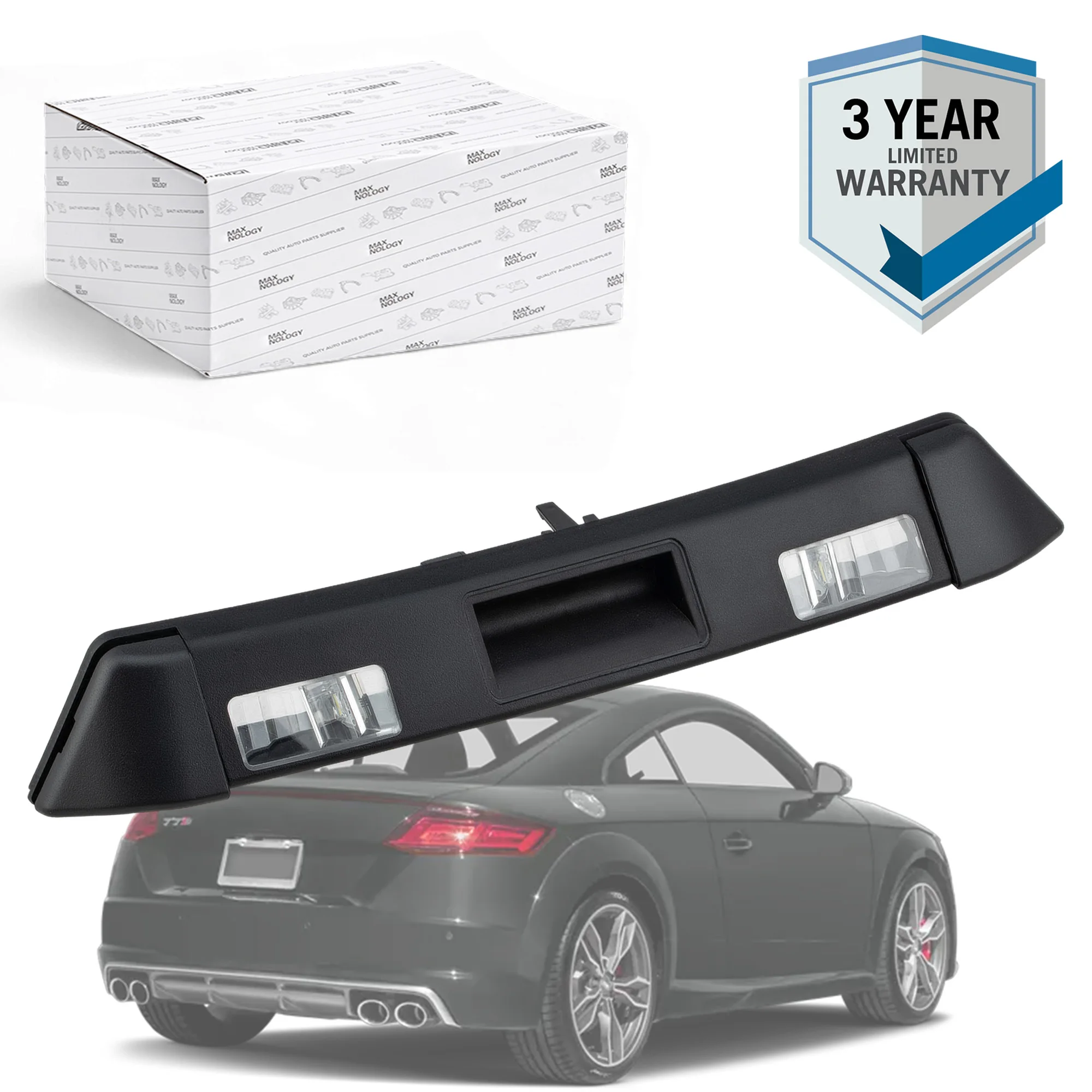 Poignée d'actionneur de déverrouillage de coffre arrière avec plaque lumineuse, pour AUDI TT/TTS/TTRS FV Coupe Roadster 2015 – 2024