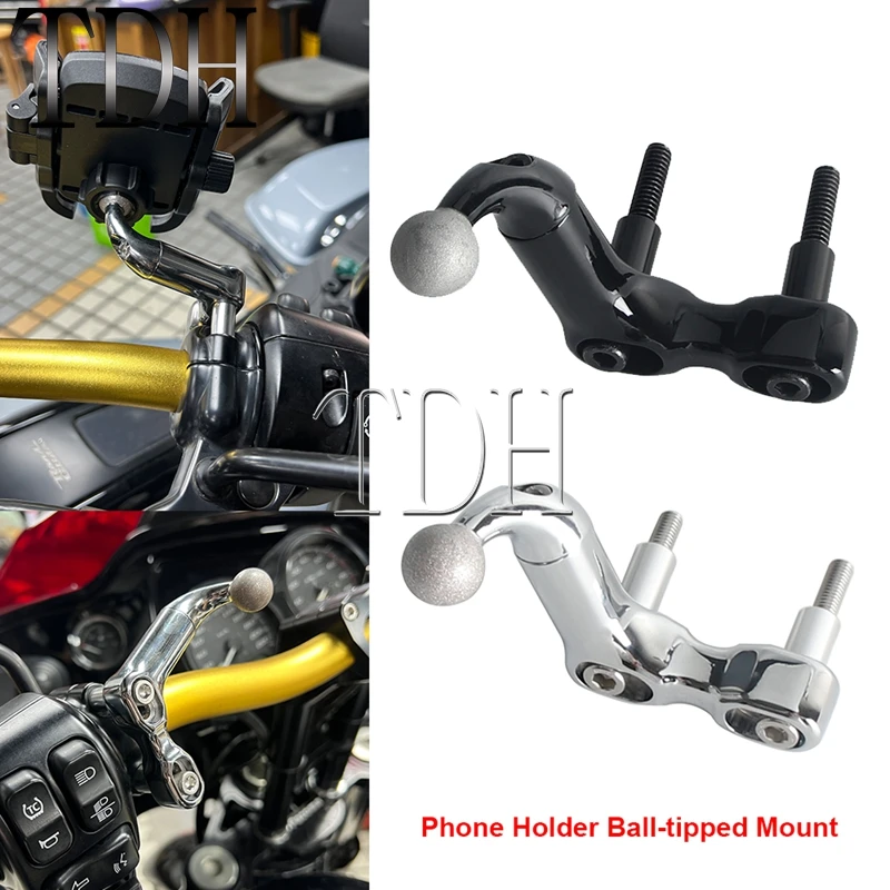 For Yamaha TMAX560 T-MAX560 XSR 700 900 SCR900 Road Star Stryker Motorcycle Handlebar Ball Mount Bracket Phone Navigation Holder