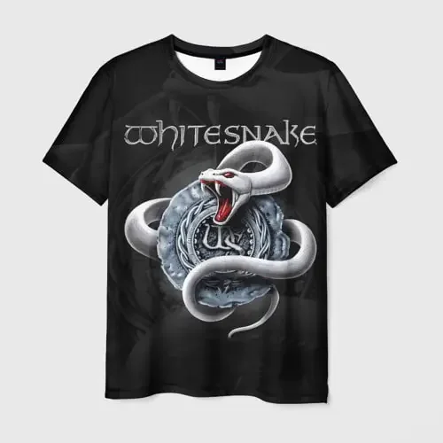 Heavy Metal Rock Whitesnake Band T-Shirt 3D Print Summer Men Women Hip Hop Short Sleeve T Shirt Fashion O-Neck Tee Tops Clothing