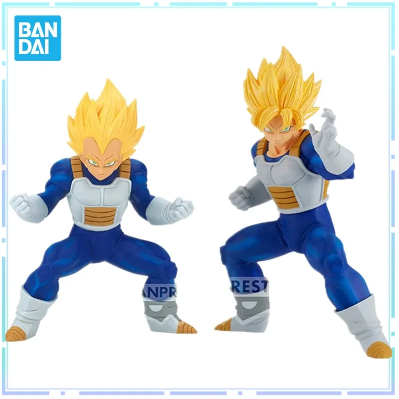 In Stock Bandai Original BANPRESTO Anime Dragon Ball Vegeta Son Goku Super Saiya 2 PVC Figure Action Figures Model Toys