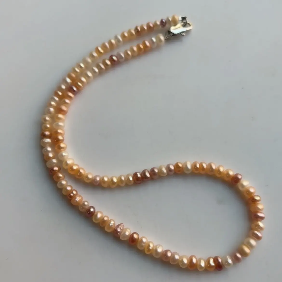 Limited time wholesale price//Nanhai irregular AAA5-6mm natural candy colored pearl necklace 42cm