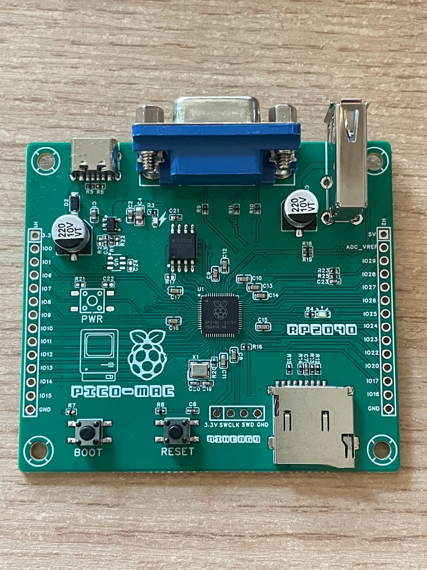 Kit d'ordinateur rétro Pico-Mac DIY – Émulateur Mac 128K Open Source basé sur Raspberry Pi RP2040, prend en charge VGA et USB