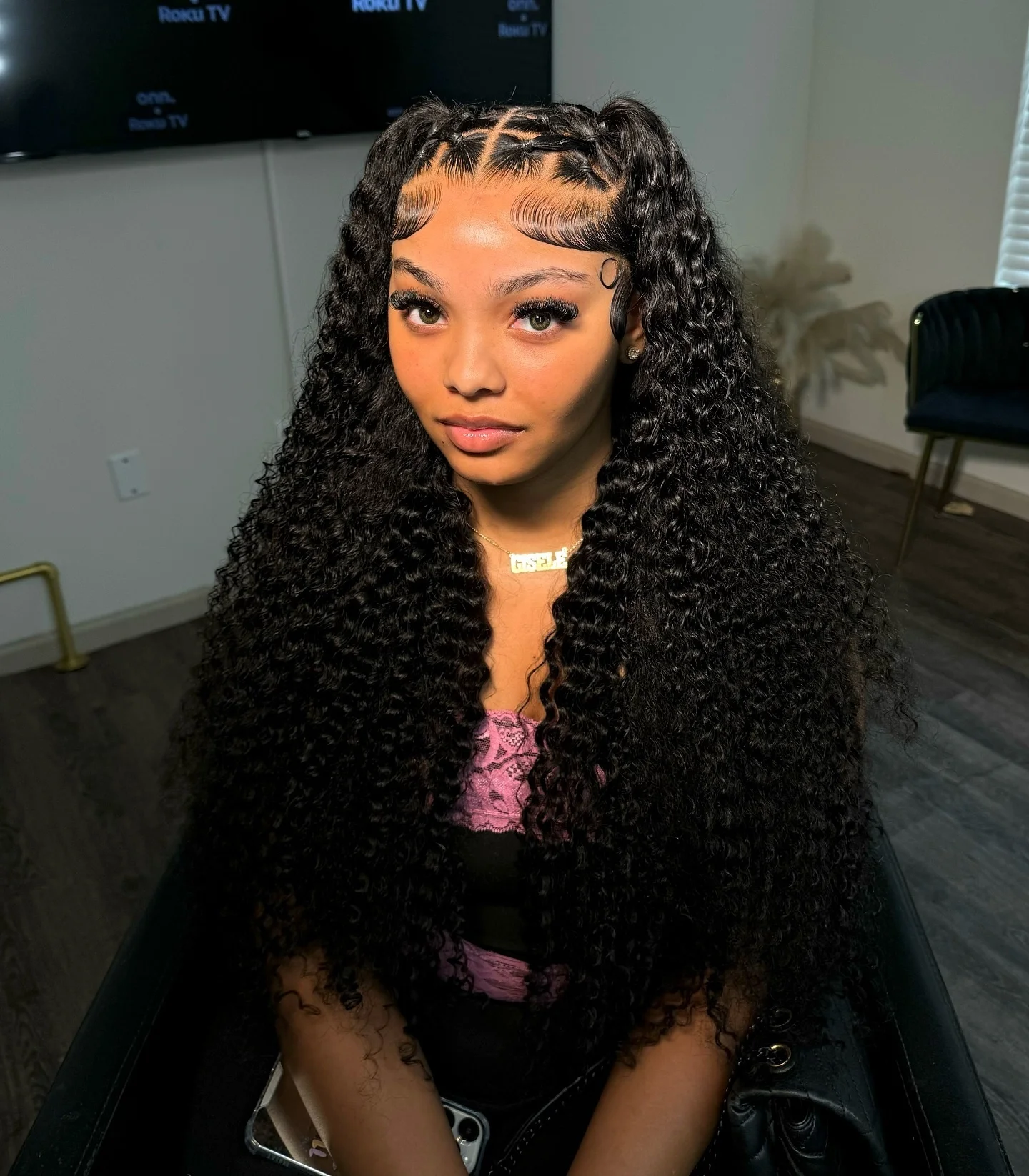 Pelucas de cabello humano de onda profunda 1B encaje precortado sin pegamento 5 × 5 pelucas frontales de encaje transparente pelucas de cabello humano Frontal de encaje de densidad 200