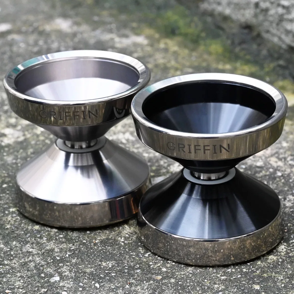 Yoyo professionnel en alliage d'aluminium 7075, plusieurs couleurs, avec anneau métallique en alliage de titane incrusté rotatif 1A3A5A