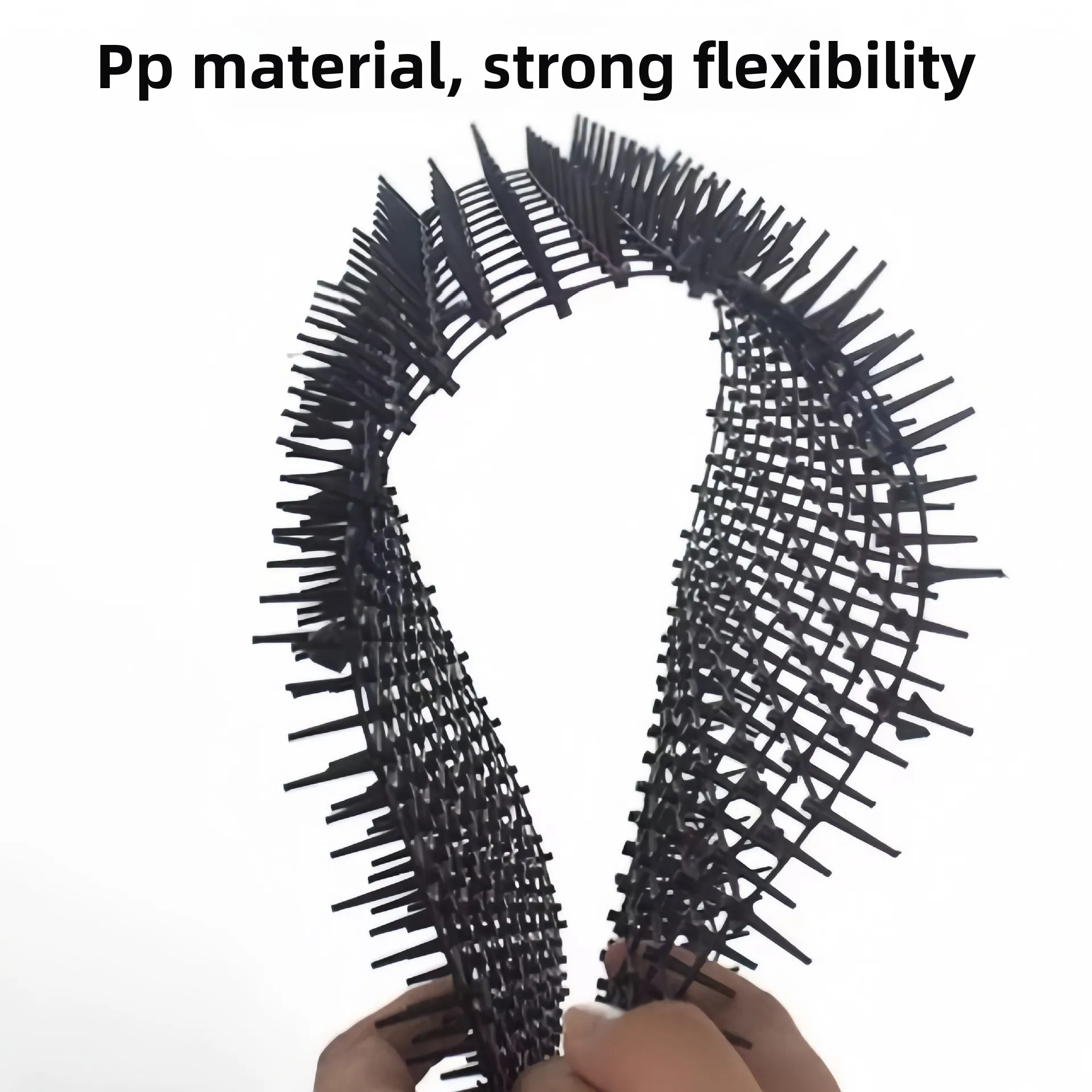 وسادة بلاستيكية سوداء معززة مضادة لشوكة القطط، طارد للأظافر، قطعة أثرية مضادة للقطط البستنة، مضادة للخدش والزحف للحيوانات الأليفة