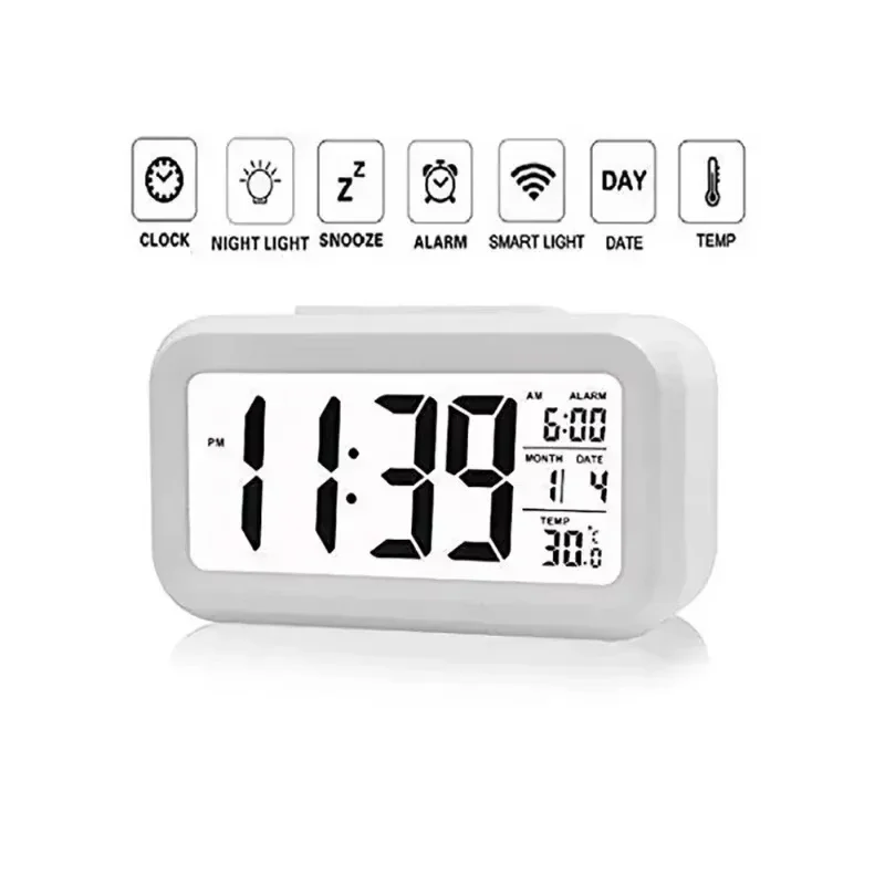Digital Clock Desk. Times Backlight Multi-function Desktop Alarm Table Led Decorations Electronic Electronics Calendar Data Wall
