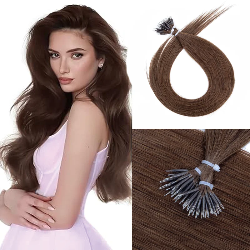 

Длинные прямые волосы 12-22 дюйма, нано-наращивание волос, человеческие волосы, невидимые, добавление длины и объем для женщин, ежедневное использование, 30 г/упак.