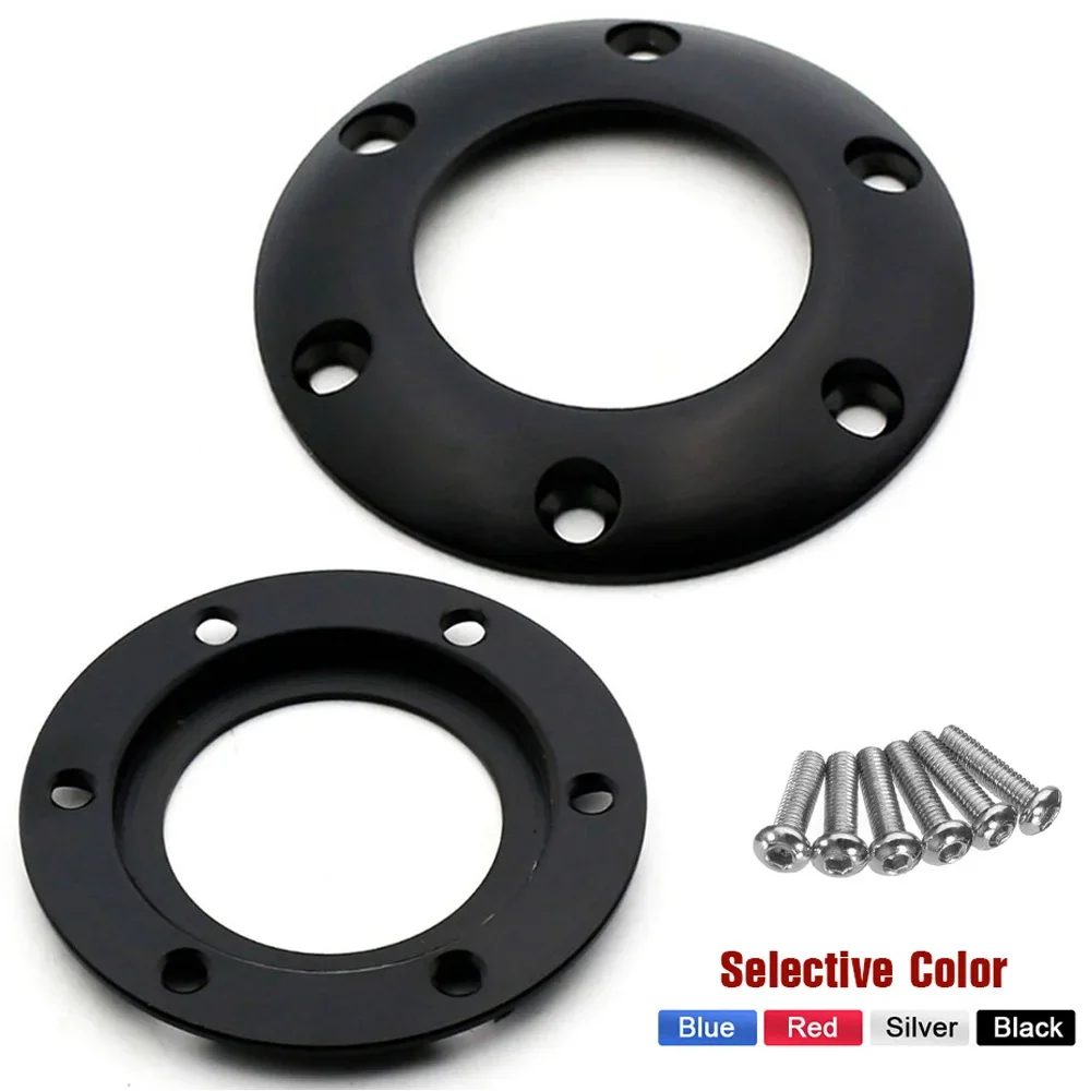 6-screw/48mm Sports Steering Wheel Horn Button Cover | Car Shaped Horn Button Center Buckle Replacement Part