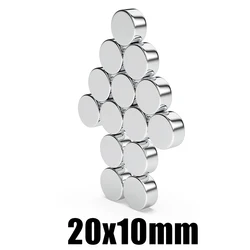 2/5/10/20Pcs 20x10 Super Strong Magnet 20mm X 10mm Round Magnetic NdFeB Neodymium magnet N35 Powerful Disc imanes 20*10