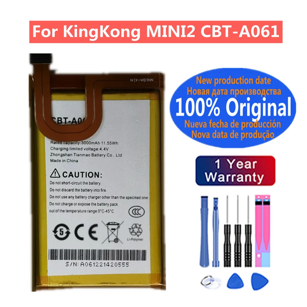 Neue Original Batterie 3000 mah Für Cubot KingKong MINI 2 Telefon Batterie CBT-A061