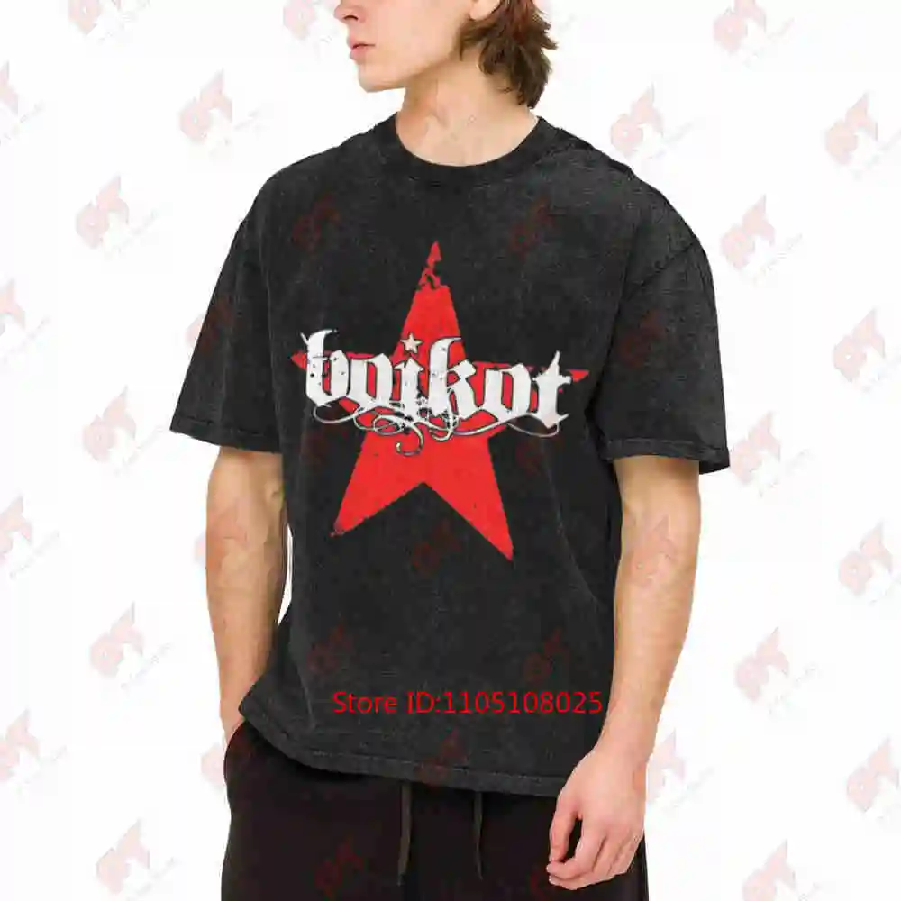 Boikot Estrella Vintage Washed Tee Pure Cotton T-Shirt