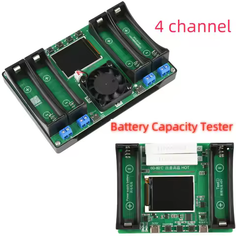 18650 Lithium Battery Capacity Tester Module MAh MWh Digital Battery Power Detector Module 18650 Battery Tester Type-C