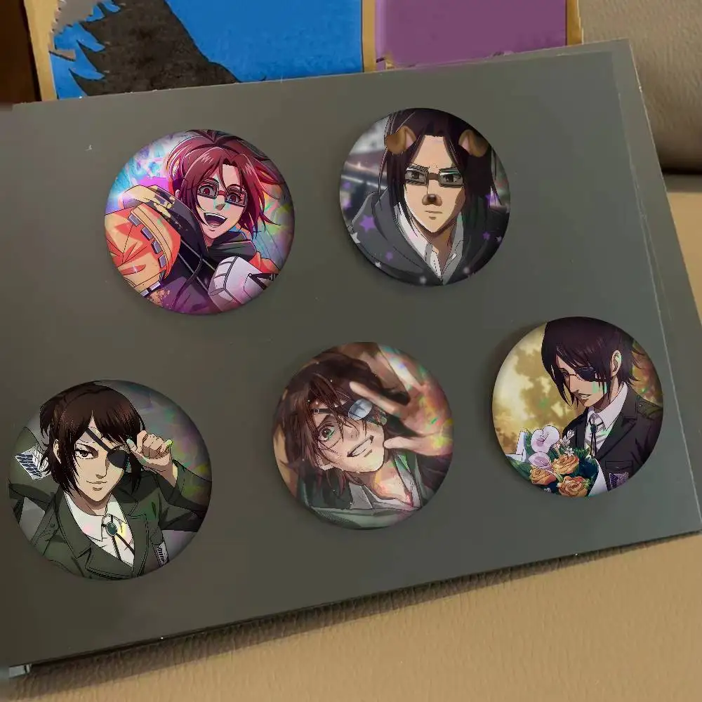 Hange Zoe Attack On Titan Anime   Anime Brooches Cute Cartoon Badge Jacket Jeans Lapel Pin Gift Accessorie