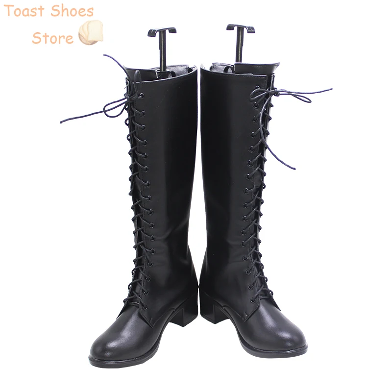 Faust Cosplay Shoes Game Mahoutsukai No Yakusoku Cosplay Prop PU Leather Shoes Halloween Carnival Boots Costume Prop