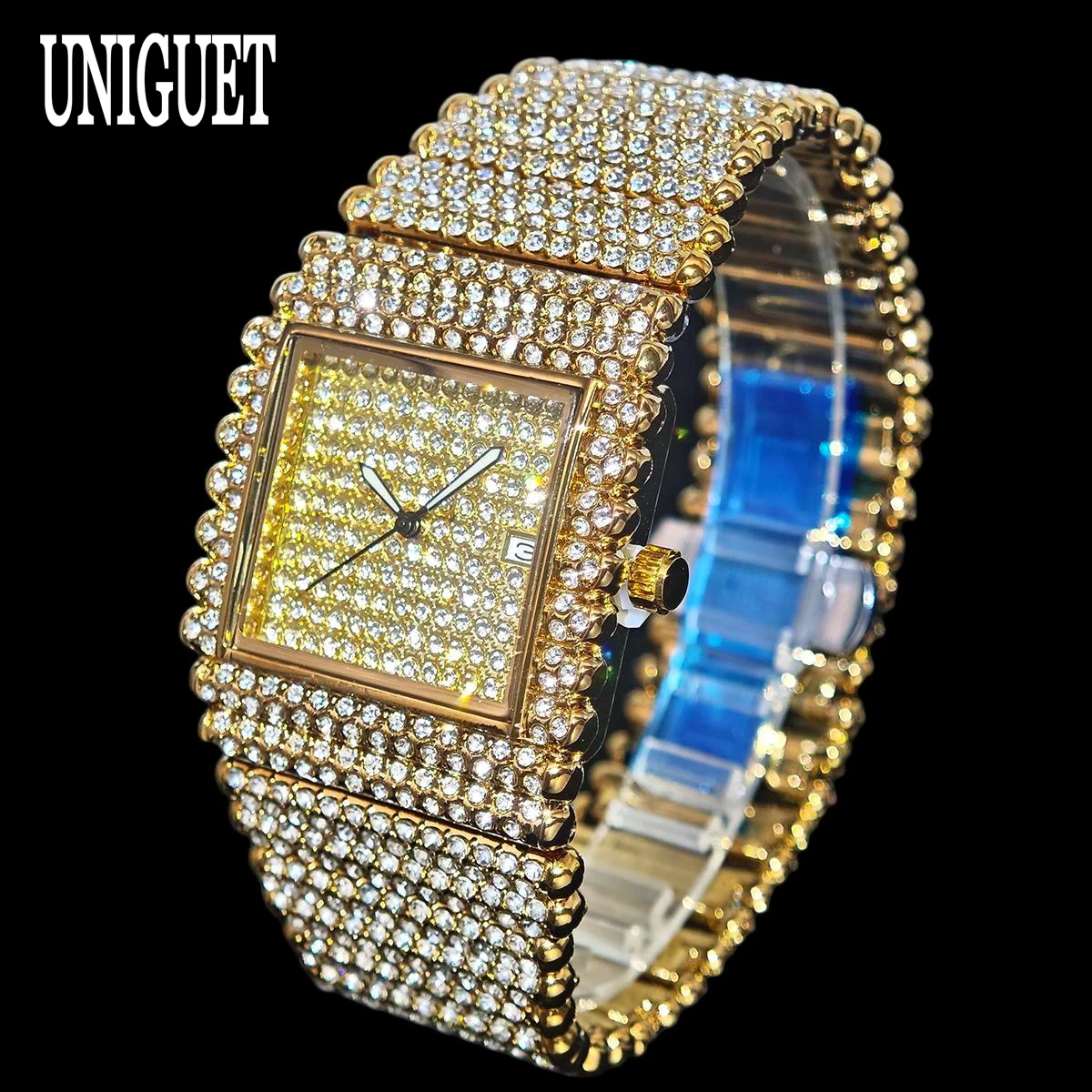 Hot Fashion UNIGUET Full Diamo - огляд і ціна Jewelry And Watches Luxury Brand