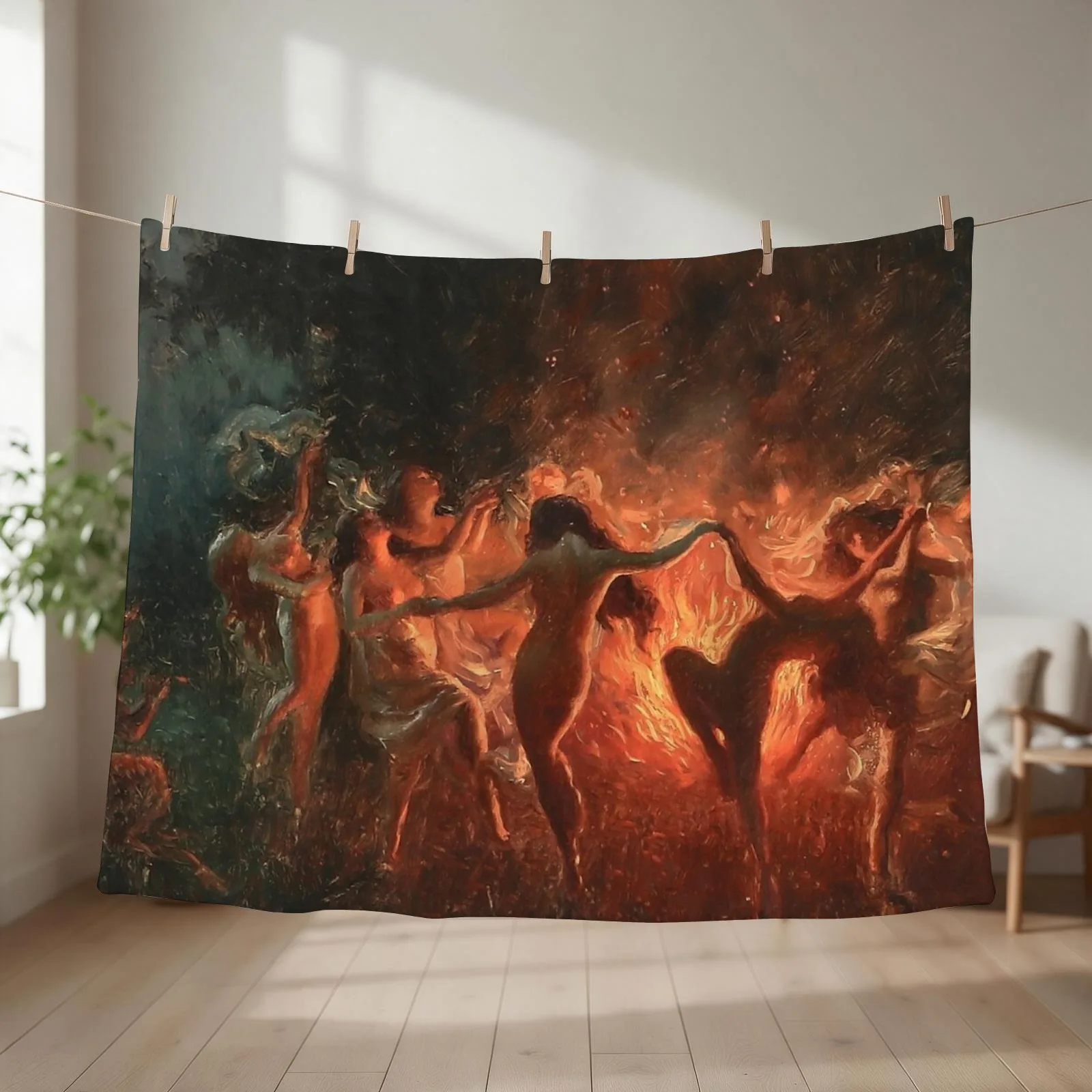 Joseph Tomanek Fire Dance Throw Blanket Picnic Moving Plaid on the sofa decorative Blankets