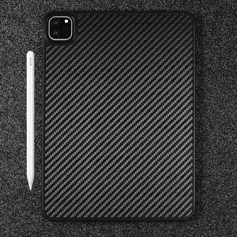 Ultra dünne Carbon hüllen für iPad Pro 12,9 11 Zoll echte Aramid faser tabletten hart für Apple iPad Air 4 Back Shell Case Cover