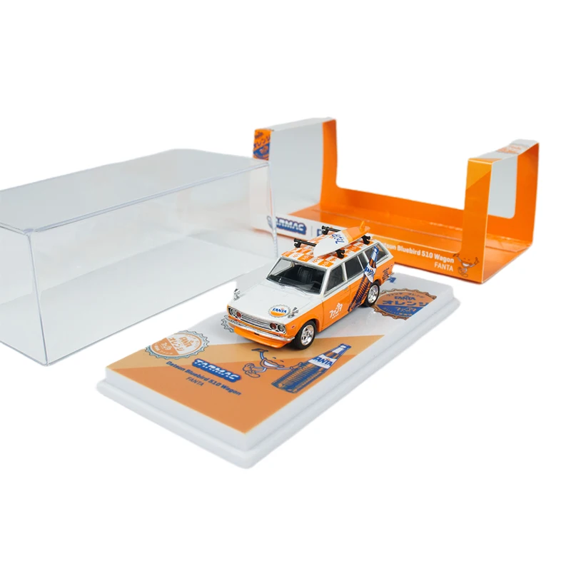 TW Diecast 1/64 Bilancia Dartson Modello In Lega di Auto Dartson Blue Bird 510 Crock Gioca Veicoli Giocattoli per I Ragazzi Regalo Scatola Originale