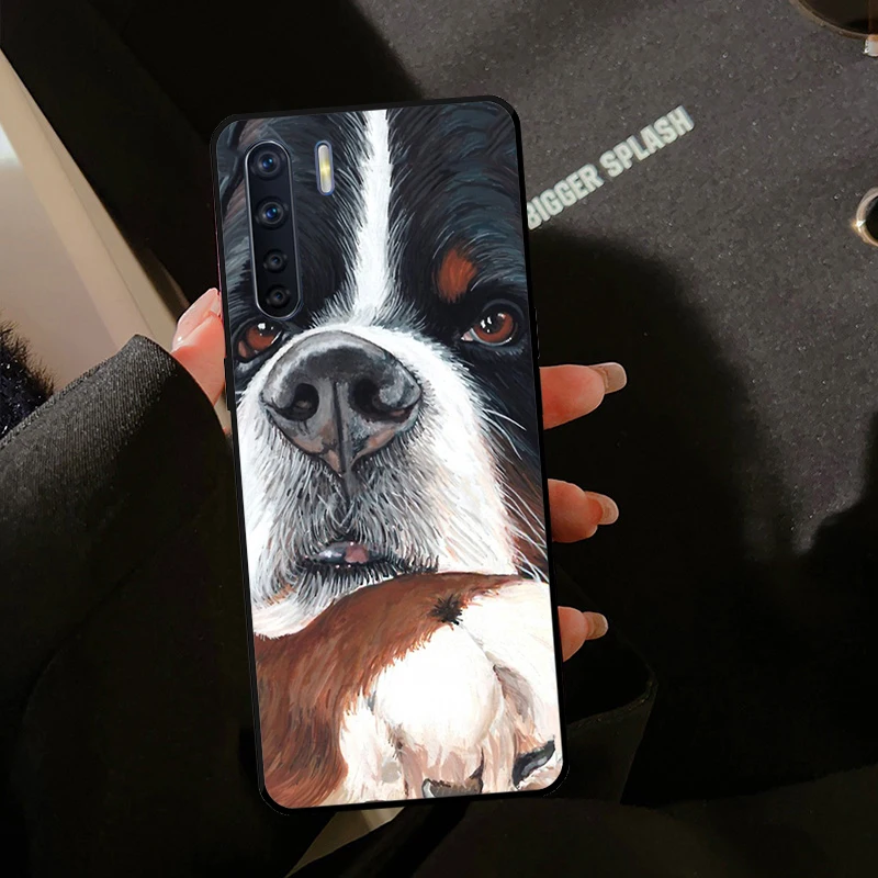 Bernese Mountain Dog Case For Oppo A18 A38 A58 A78 A98 A40 A60 A80 A96 A76 A16 A94 A74 A54 A15 A17 A57 A77 A6 Pro - view 3