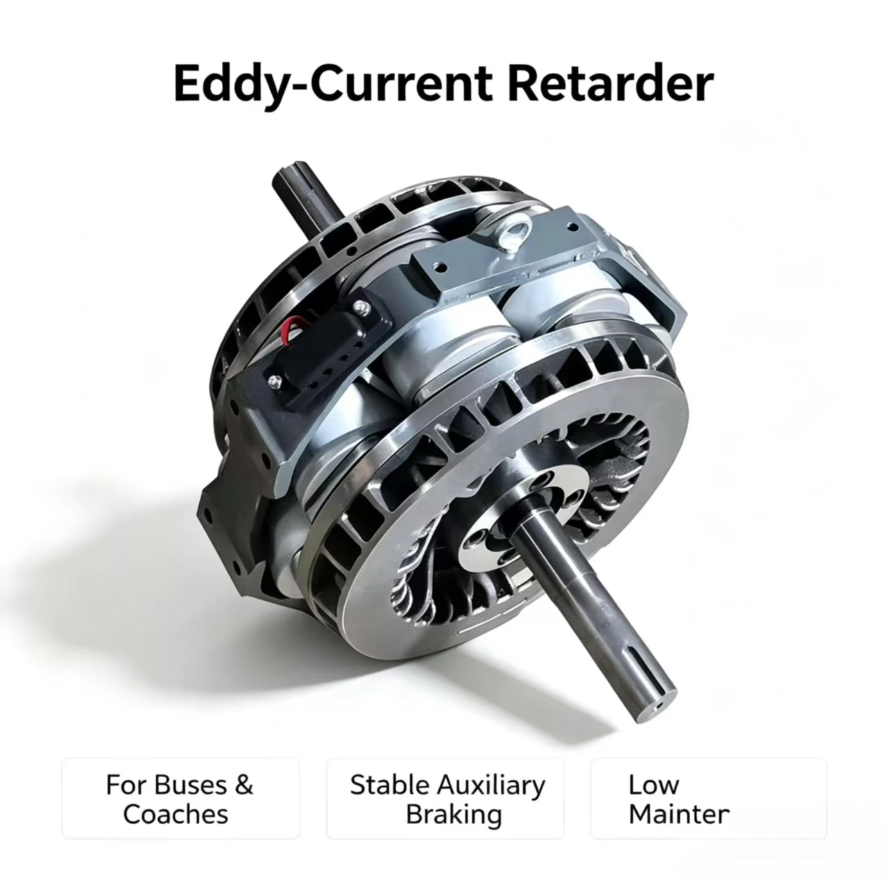 1100NM-2900NM Low Noise Eddy Current Retarder Electromagnetic Auxiliary Brake for  Coach and Cargo Truck