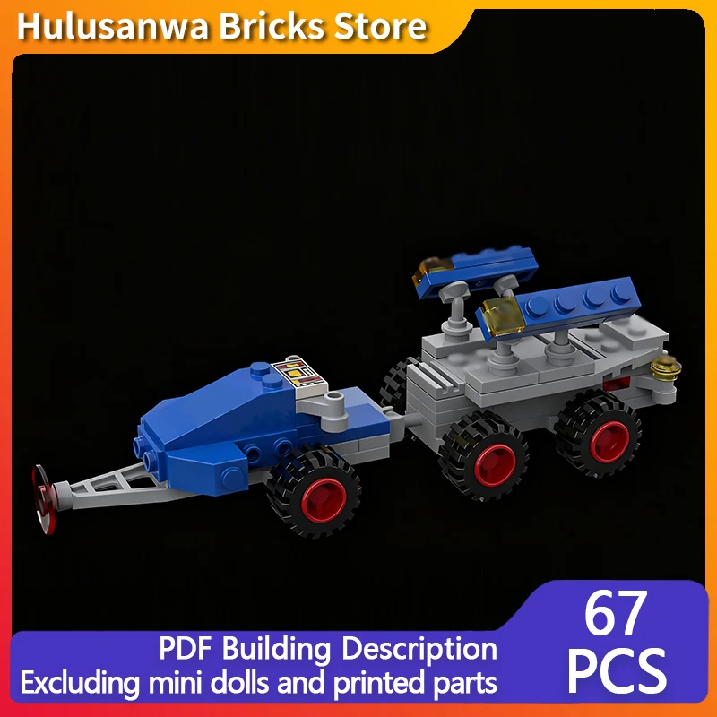 

Space Mobile Command Trailer Model MOC Building Bricks War Equipment Modular Technology Gifts Holiday Assemble Children Toy Suit