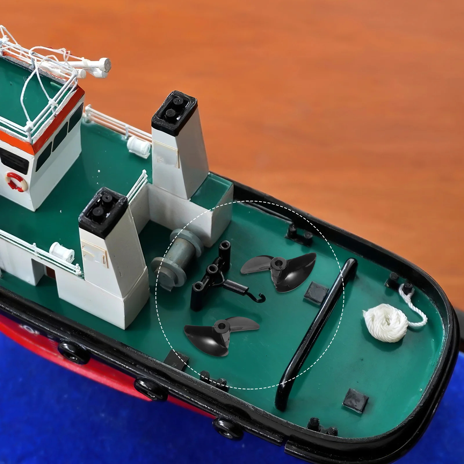 Hélice de bateau électrique semi-sousmerée à 2 pales D32Mm, 2 pièces, haute efficacité, précision Cnc, accessoires de bateau Rc, vitesse plus rapide en plastique