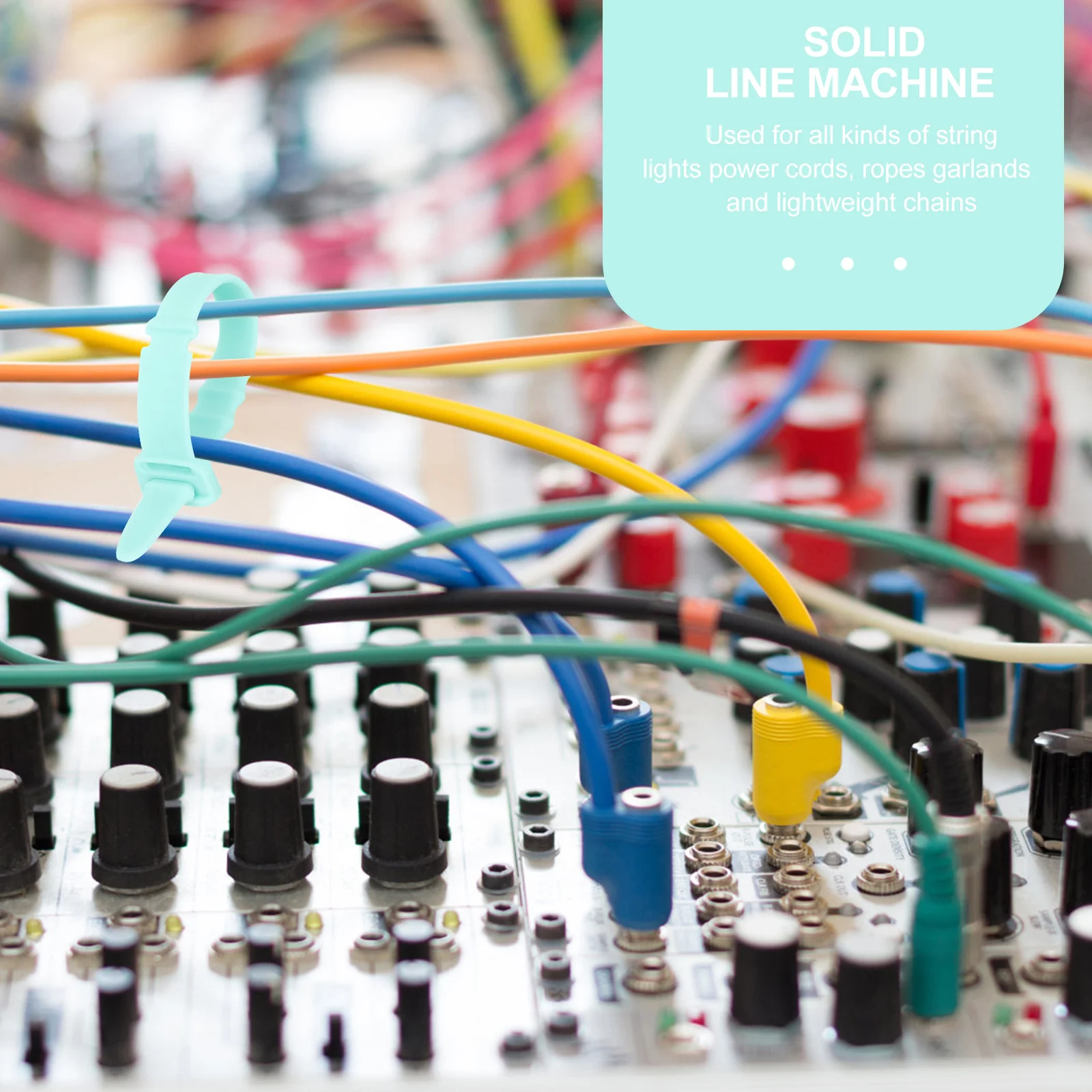 

50Pcs Silicone Cable Straps Organizer Adjustable Design for Headset USB Cables Wire Fixing Straps Cord Organizer