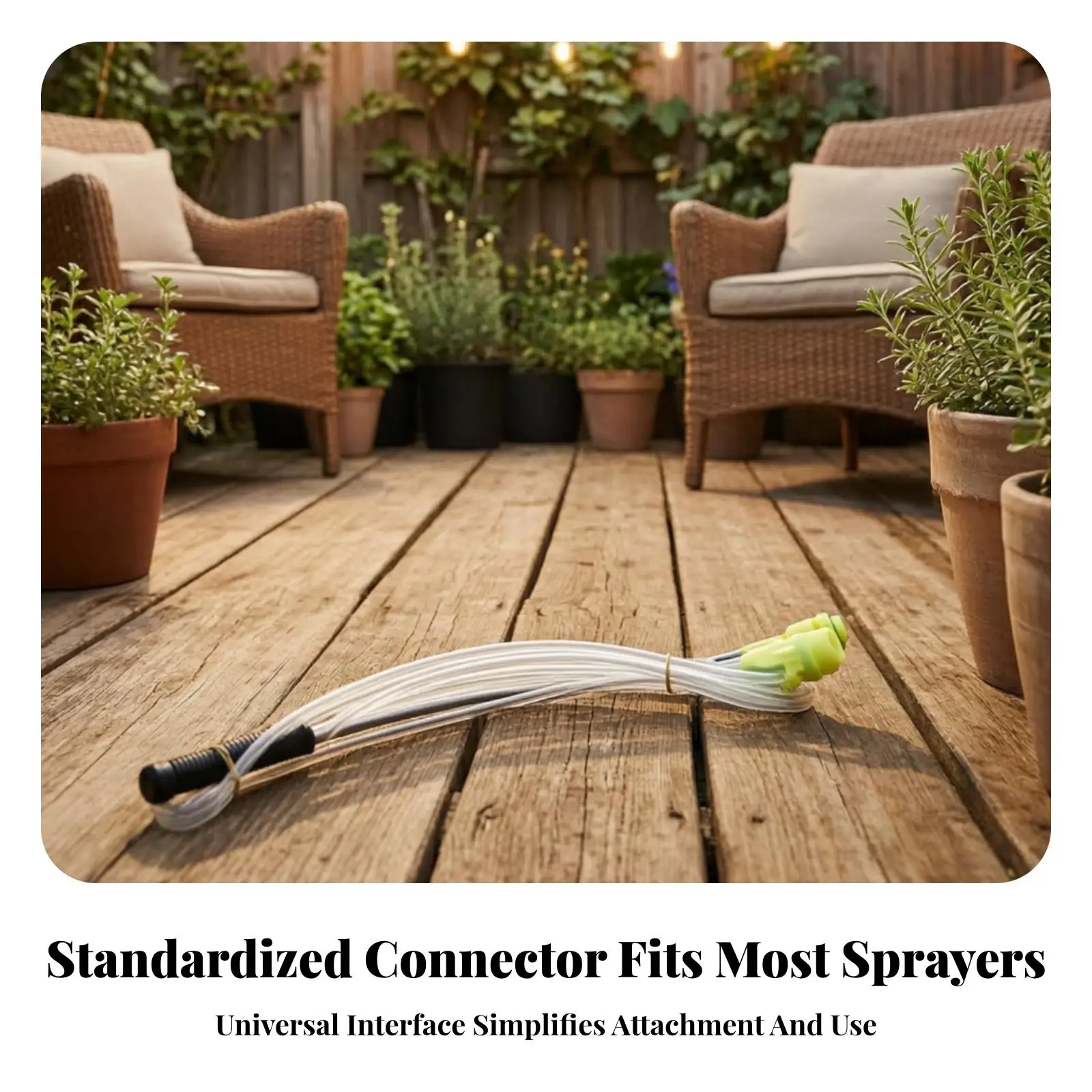 Universal Sprayer Extension Tube with Hose and Conversion Connector for Electric Spraying Tool Upgrade Telescopic Handle