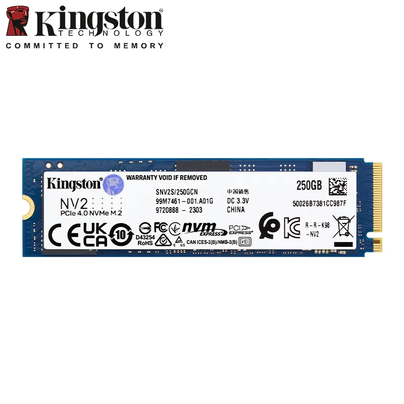 Kingston SSD NVME M2 1TB 2TB 4TB Internal Solid State Drive NV2 500GB 250GB Hard Disk Original SSD Kingston For Notebook Desktop