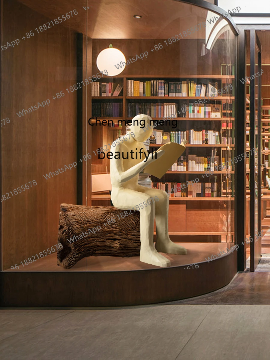 

Читатели, современная абстрактная фигура, скульптура, резьба по дереву, украшения, большие напольные украшения