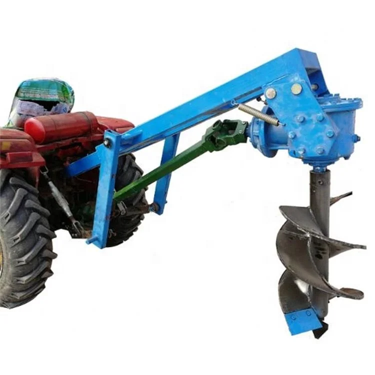

Good Use Tractor Mounted Ground Hole Drill / Earth Auger Tractor PTO Mounted Hole Digging Tools Portable Hole Digging Drill