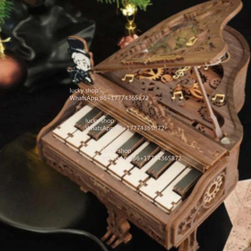 

Finger Piano Assembly Key Playable Ornament