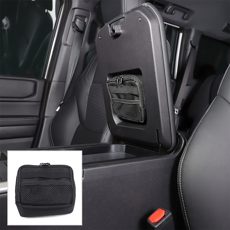 

Oxford cloth Black For Toyota Land Cruiser Prado 250 LC250 2024+ Car center console armrest box inner bag interior accessories