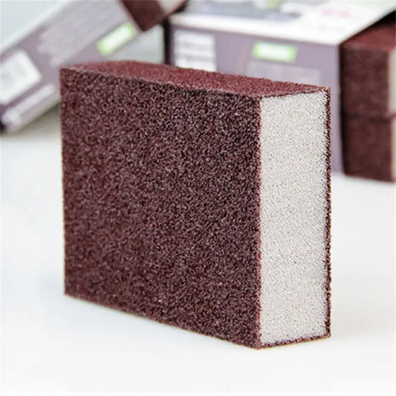 New Carborundum Sponge Melamine Emery Sponge Pot Brush For Removeing Rust Pan Descaling Clean Rub Kitchen Gadget