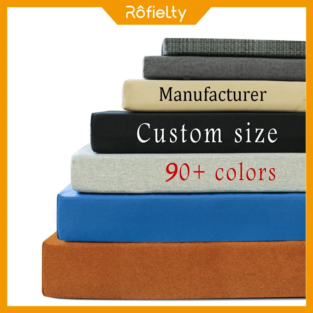 Custom Size Bench Cushion Weatherproof Outdoor Chair Seating Cushion Home Decorative Bay Window Cushions Garden Sofa Cushions