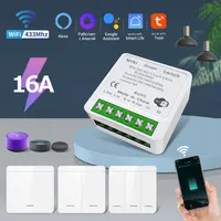 Tuya-interruptor inteligente WiFi para hogar, inalámbrico, RF, 433mhz, interruptor de pared, aplicación Smart Life, Control por voz a través de Alexa y Google Home