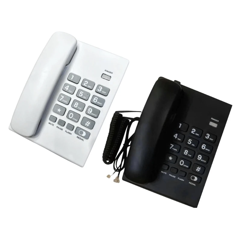 Corded Phones Landline Home Phone Landline Phones Big Button Landline Telephone for Office Hotel Home Bathroom